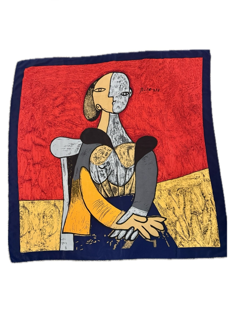 Picasso "Femme Assise" Sill Scarf (Made in Paris)